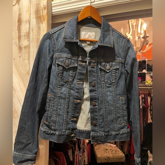 Old Navy dark wash Jean jacket EUC sz M - Picture 1 of 4